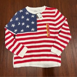 NWT Grayson/Threads American Flag Knit Sweater